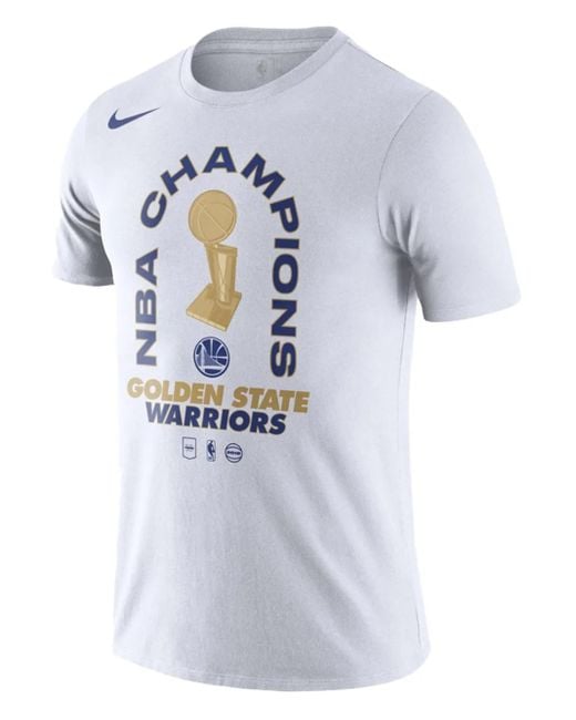 Nike Blue Nba Gsw 2018 "Finals Champions Parade" T-Shirt for men