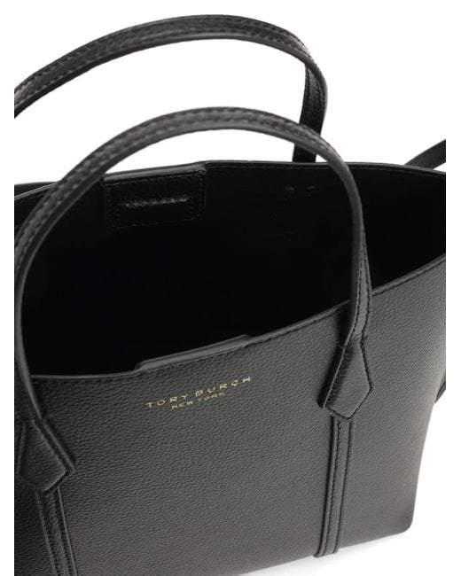 Tory Burch Kleine Perry Shopper Van Bewerkt Leer in het Black