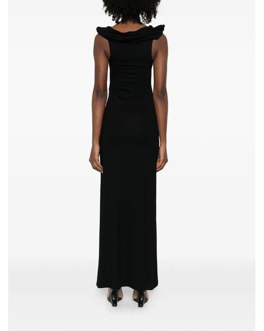 COWBOYS OF HABIT Black Off-Shoulder Cutout Maxi Dress