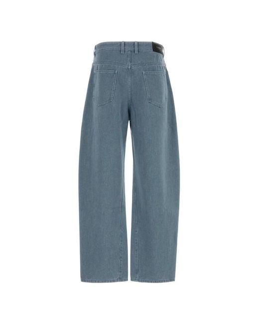 Givenchy Blue Couture Seam Logo-Patch Jeans for men