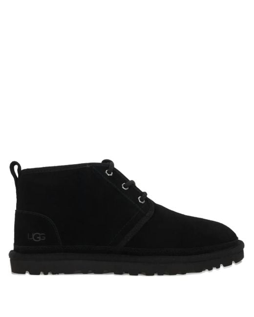 Ugg Black Suede Lace-Up Boots for men