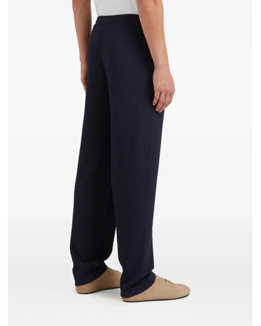 CHE Blue Textured Drawstring Trousers for men