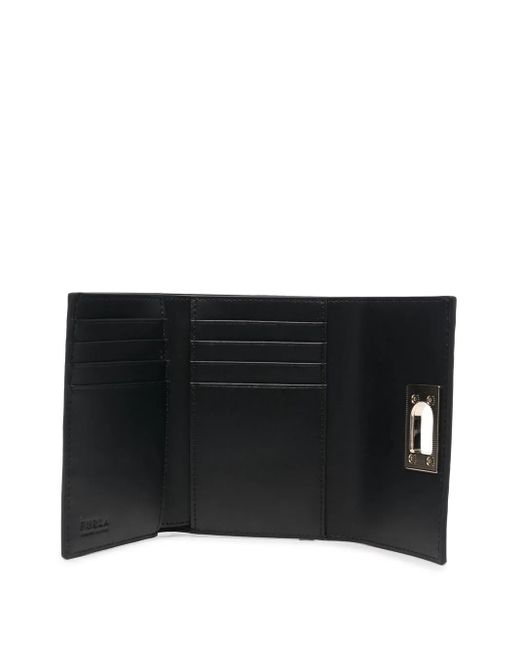 Furla Gray 1927 Grained-Effect Wallet