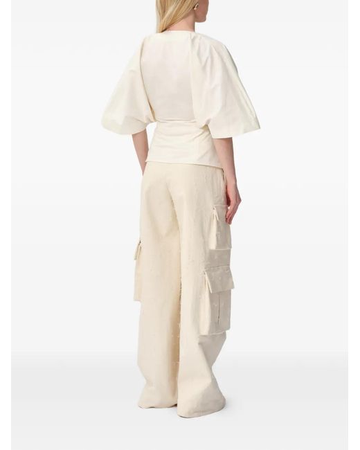 Concepto Natural Haze V-Neck Blouse