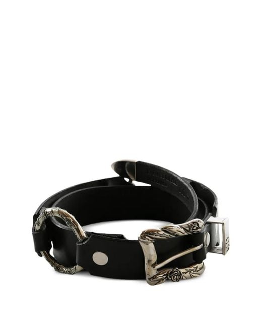 Enfants Riches Deprimes Black Double-Ring Belt for men