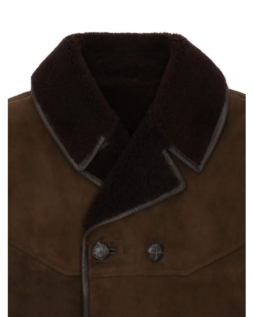 Fortela Brown Lemans Double-Breasted Jacket for men