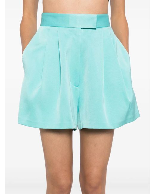 Alex Perry Blue Pleated Shorts