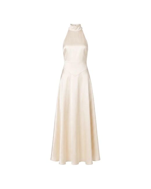 Reformation White Katelyn Silk Maxi Dress