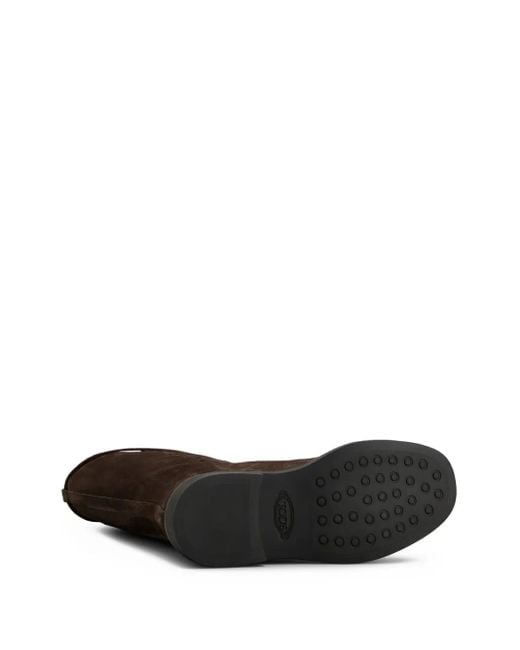Bottes En Daim Tod's en coloris Brown