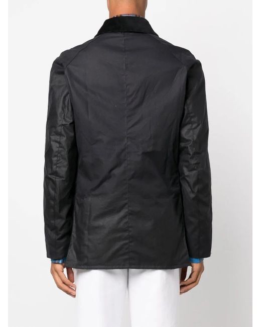 Barbour Black Ashby Wax Jacket for men