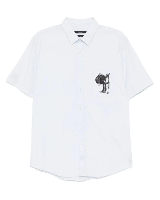 Gucci Hemd Mit Grafischem Print in White für Herren