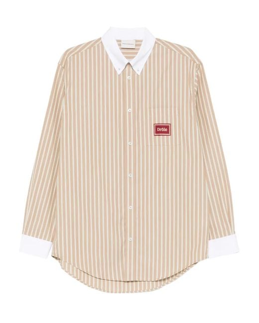 Drole de Monsieur Natural La Chemise Pinstripes Shirt for men