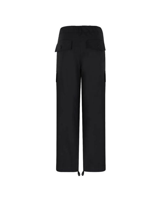 Douuod Black Multi-Pocket Cargo Pants
