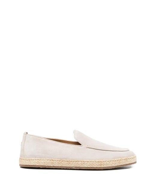Henderson White Almond-Toe Espadrilles for men