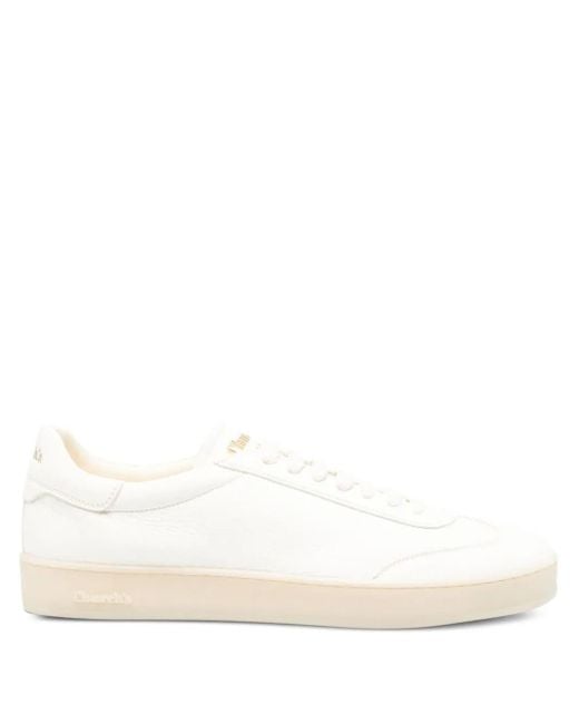Church's White Lace-Up Round-Toe Sneakers for men