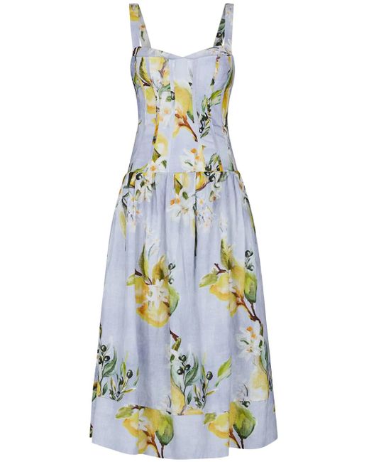Abito Midi Makenna di Nicholas in Blue