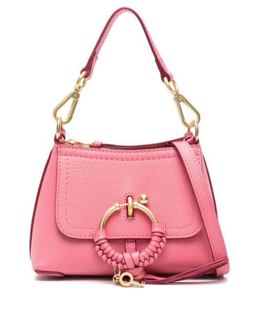 See By Chloé Pink Small Joan Leather Crossbody Bag
