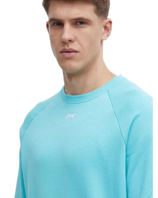 Under Armour Blue Raglan-Sleeve Sweater for men