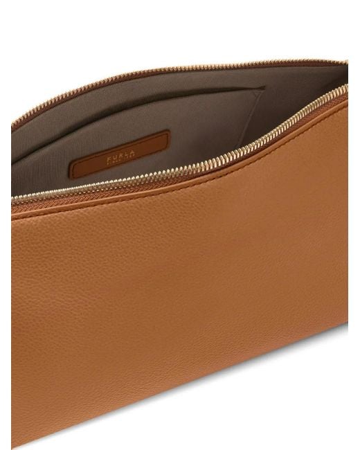 Furla Brown Debby Leather Shoulder Bag