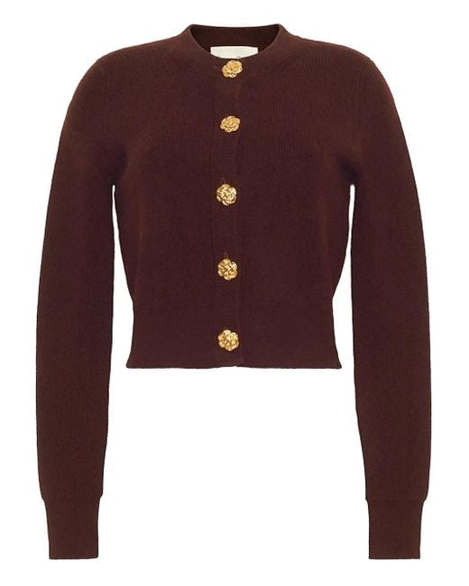 Cara Cara Red Geknöpfter Cardigan Aus Rotgold