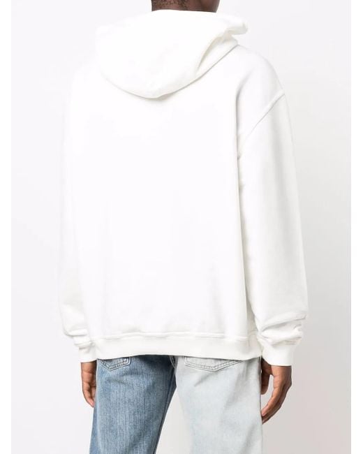 Maison Margiela White Hooded Sweatshirt for men