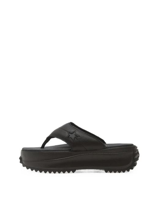 Converse Black Run Star Platform Sandals