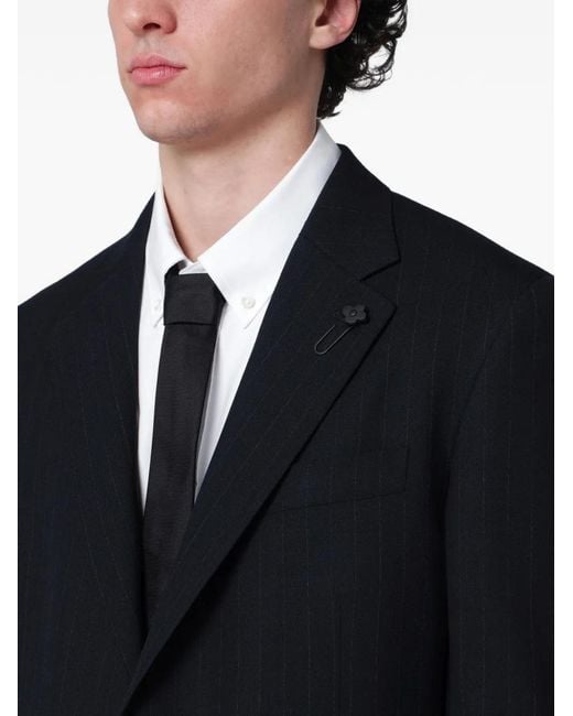 Lardini Blue Pinstripe Single-Breasted Suit for men