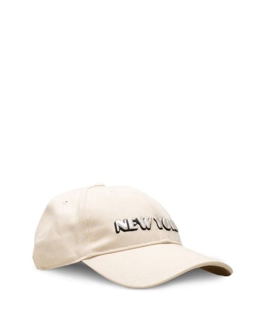 Rag & Bone White New York-Embroidery Baseball Cap