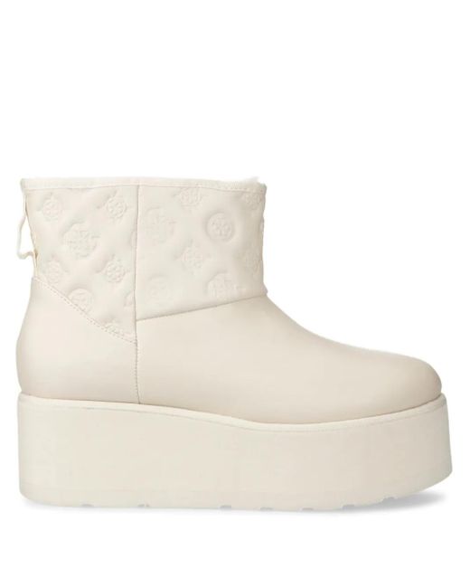 Stivali Con Logo di Guess in Natural