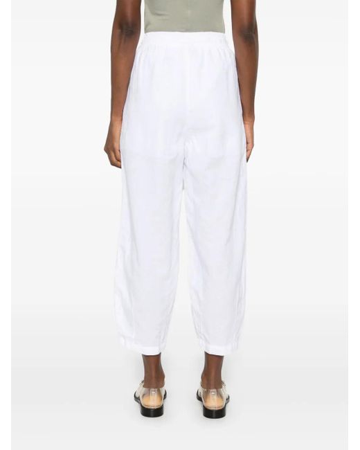 Thom Krom White Tapered Trousers