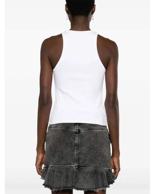 MSGM White Canvas Clothing