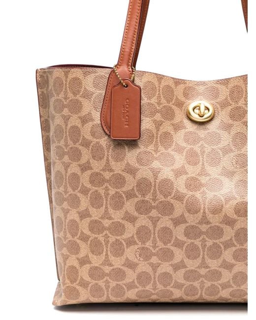 Borsa Tote Willow di COACH in Brown
