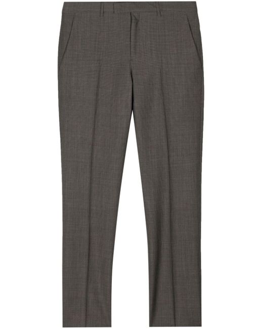 Paul Smith Gray Mélange-effect Tailored Trousers for men