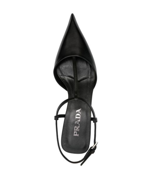 Zapatos con tacón de 35 mm Prada de color Black