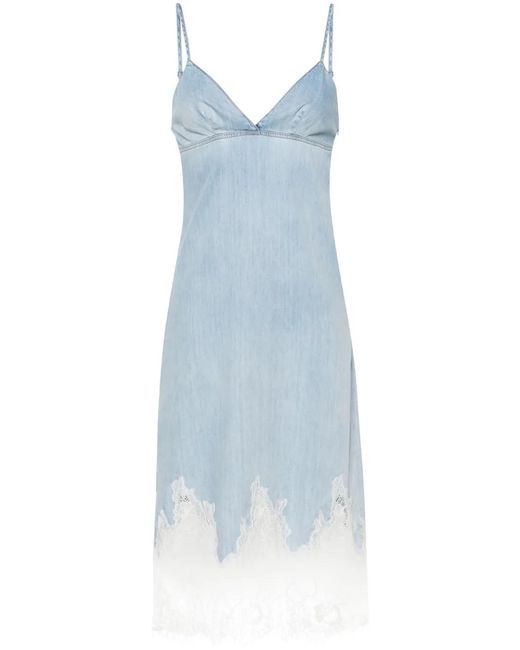 DIESEL Blue De-Rude-S Denim Midi Dress