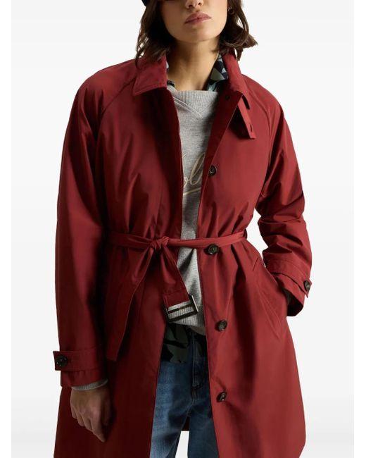 Woolrich Red Summer Trench Coat