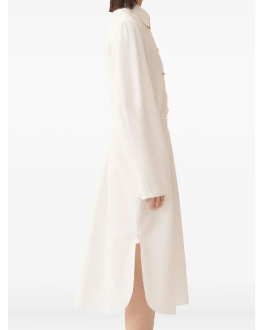 Fabiana Filippi ドローストリング シャツドレス White