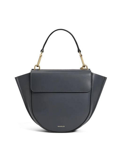 Wandler Black Hortensia Flap-Closure Tote Bag