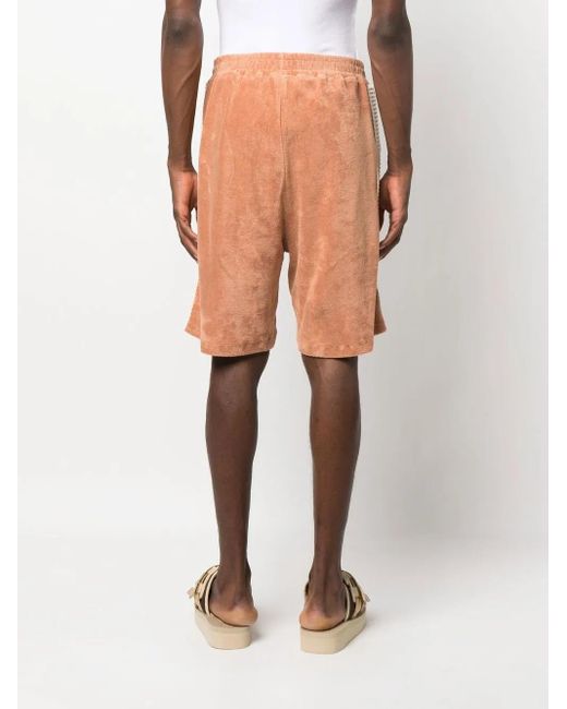 Barrow Brown Logo-Patch Terry Shorts
