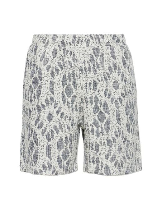 Samsøe & Samsøe Multicolor Sajabari Jacquard-Patterned Shorts for men