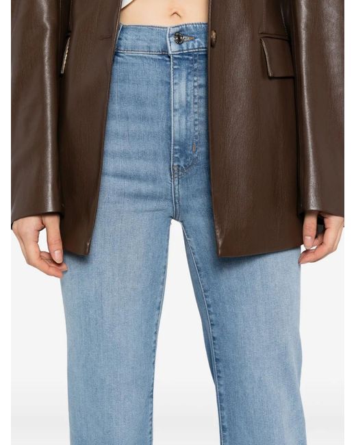 FRAME Blue Le Sleek Straight Jeans