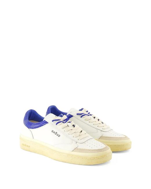 GHOUD VENICE Blue Logo-Detail Sneakers for men