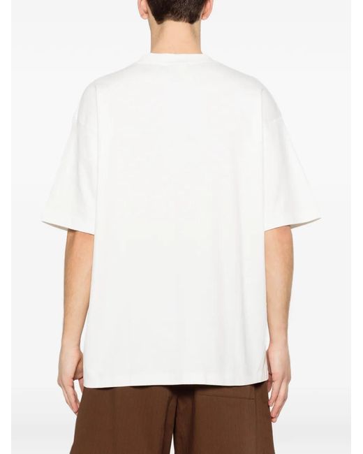 Drole de Monsieur White T-Shirt À Imprimé Graphique for men