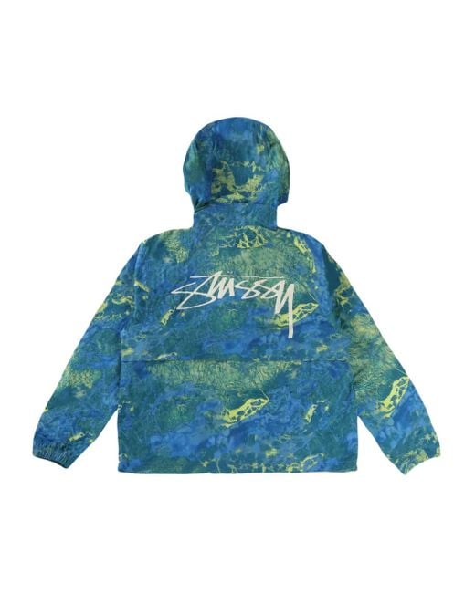 Stussy Blue Beach Shell Jacket for men