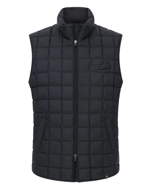 Boggi Blue Quilted Goose-Down Gilet for men