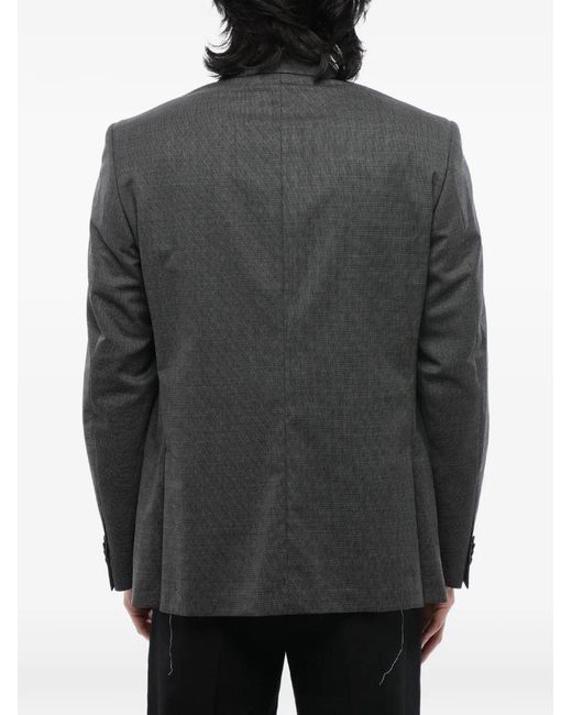 Corneliani Gray Single-Breasted Blazer for men