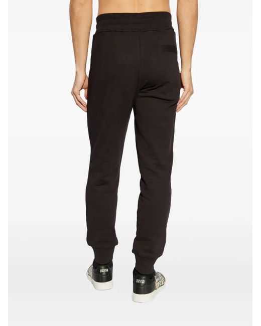 Versace Jeans Couture Black V-Emblem Track Pants for men