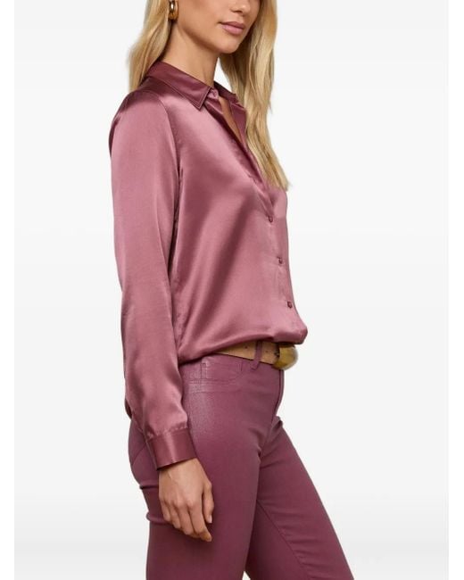 Chemise Tyler À Manches Longues L'Agence en coloris Pink