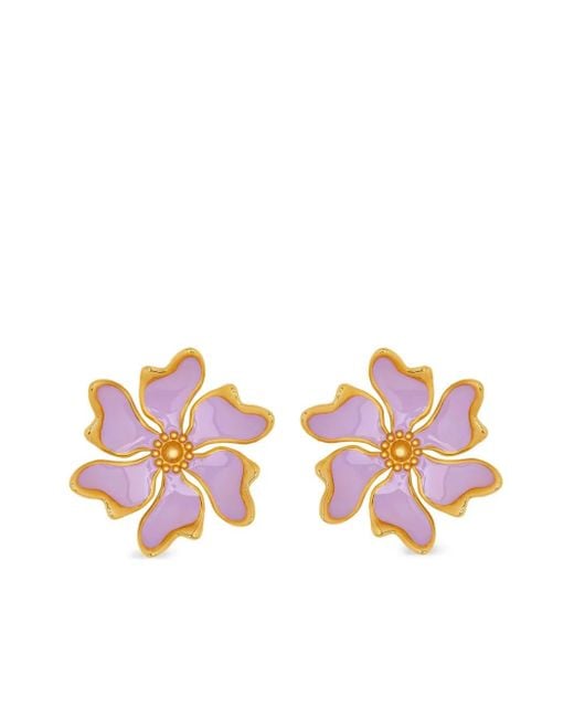 Oscar de la Renta Cherry Blossom イヤリング Pink