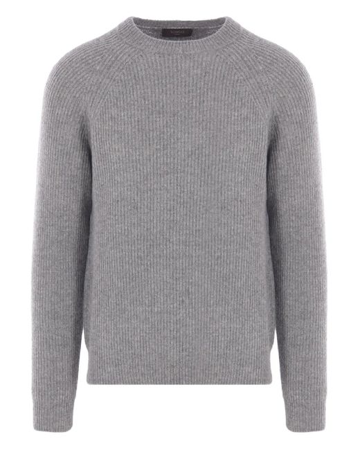 Maglione A Coste Con Maniche Raglan di Zanone in Gray da Uomo